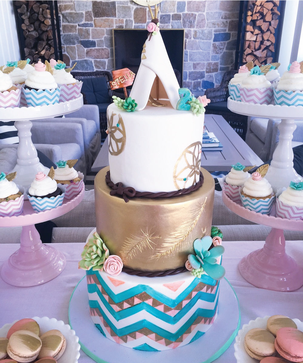 Coachella Birthday Cake - Sweet E's Bake Shop - The Cake Shop