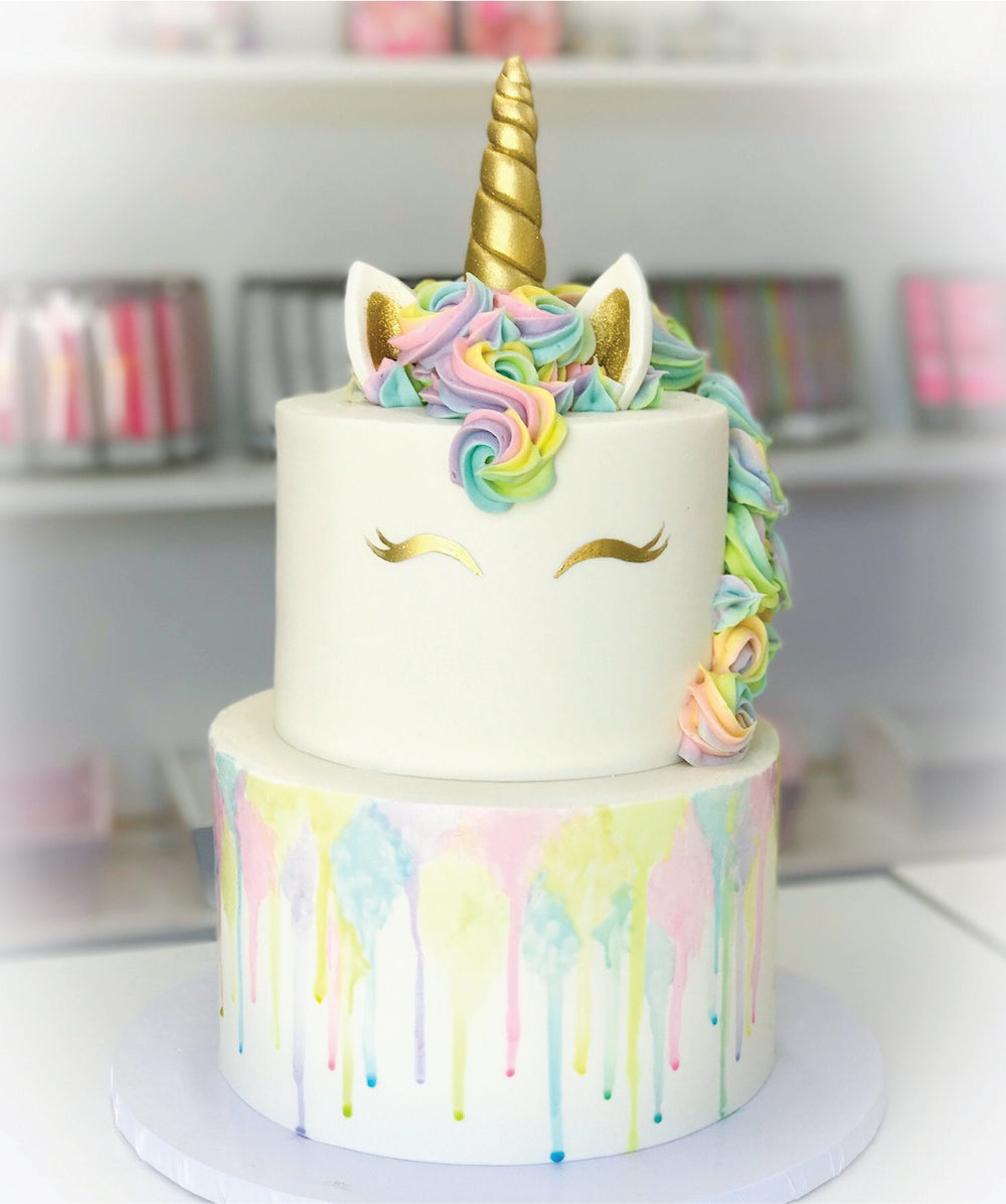 Unicorn Watercolor Cake - Sweet E's Bake Shop - The Cake Shop