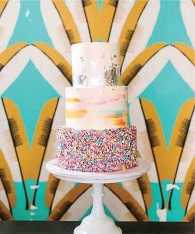 Sprinkle 3 tier cake