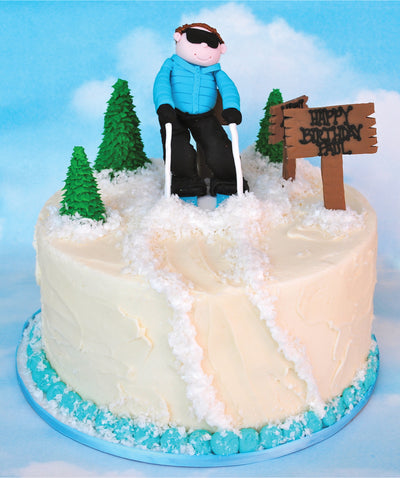 Ski Cake - Sweet E's Bake Shop - The Cake Shop