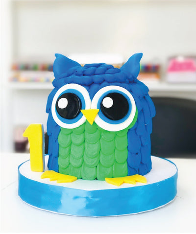 Owl Cake 1 - Sweet E's Bake Shop - The Cake Shop