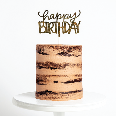 GLUTEN FREE Chocolate Lovers Naked Cake - Sweet E's Bake Shop - The Cake Shop