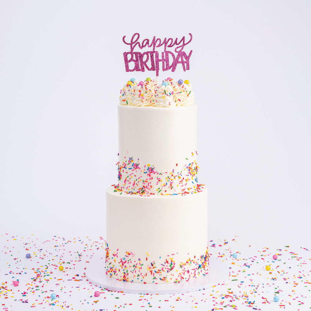 Ultimate Confetti Birthday Cake - Sweet E's Bake Shop - The Cake Shop