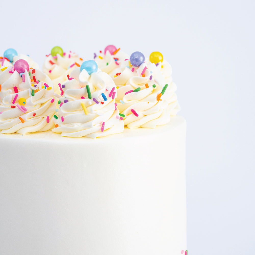 2 Tier Ultimate Confetti Birthday Cake Delivery Los Angeles