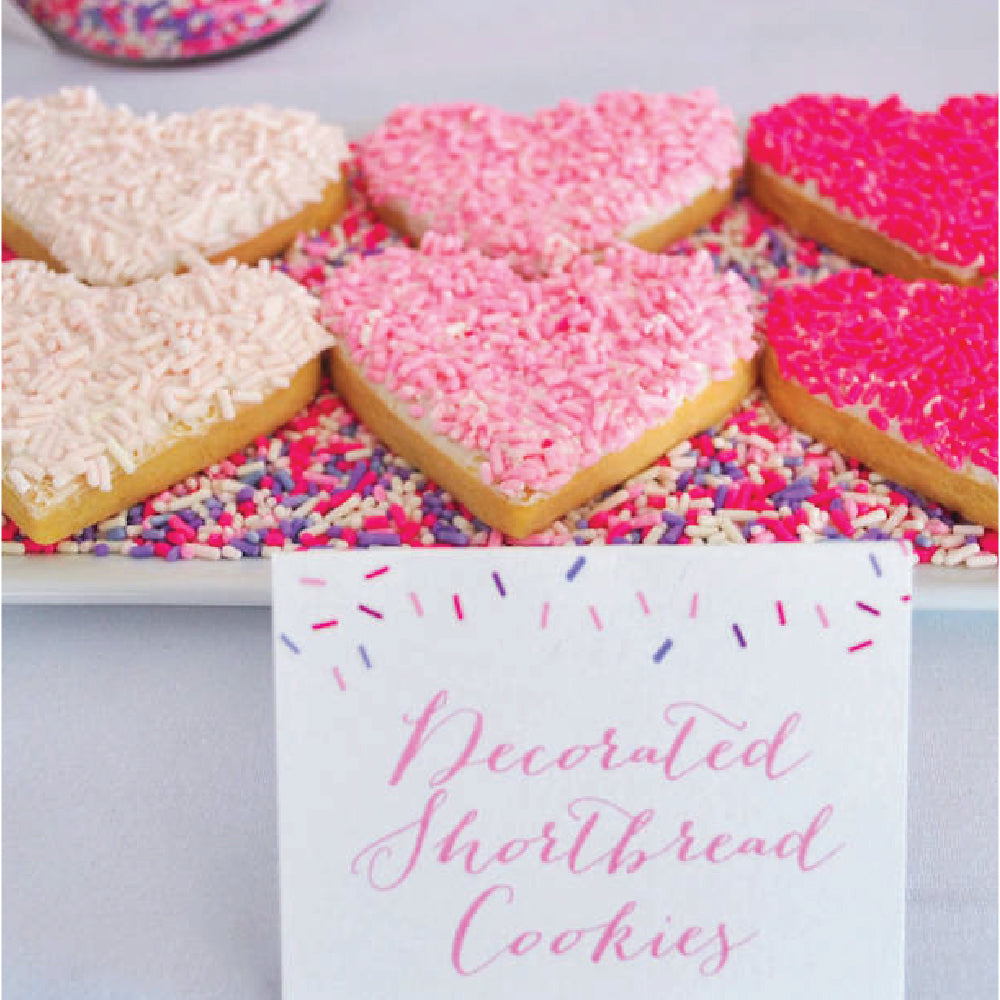Sprinkle Heart Cookies - Sweet E's Bake Shop - The Cake Shop
