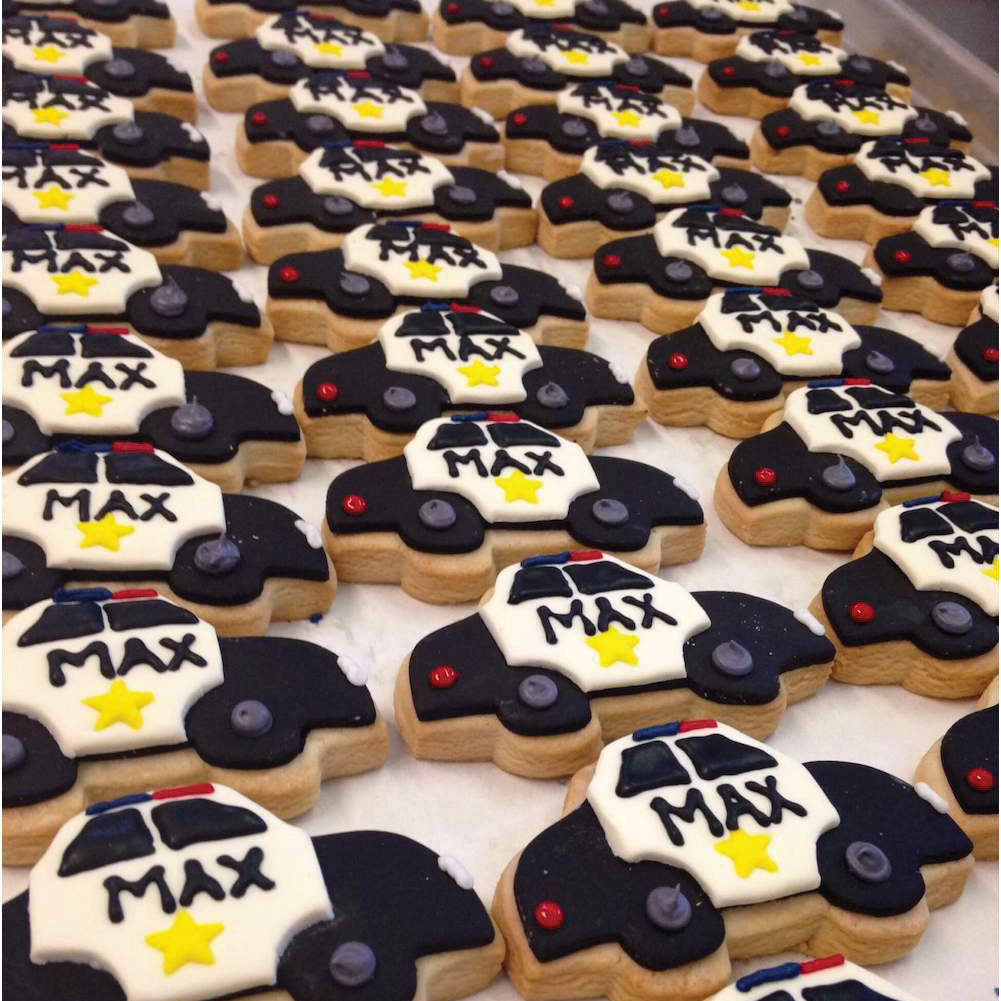 Police Car Cookies - Sweet E's Bake Shop - The Cake Shop