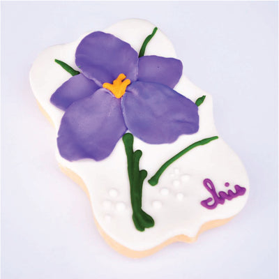 Iris Flower Cookies - Sweet E's Bake Shop - The Cake Shop