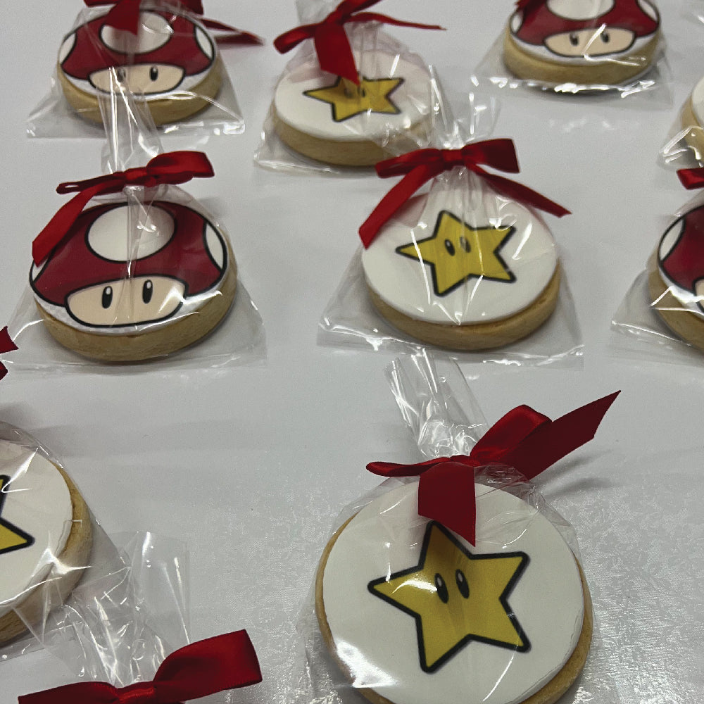 Mario power up cookies - Sweet E's Bake Shop - The Cake Shop