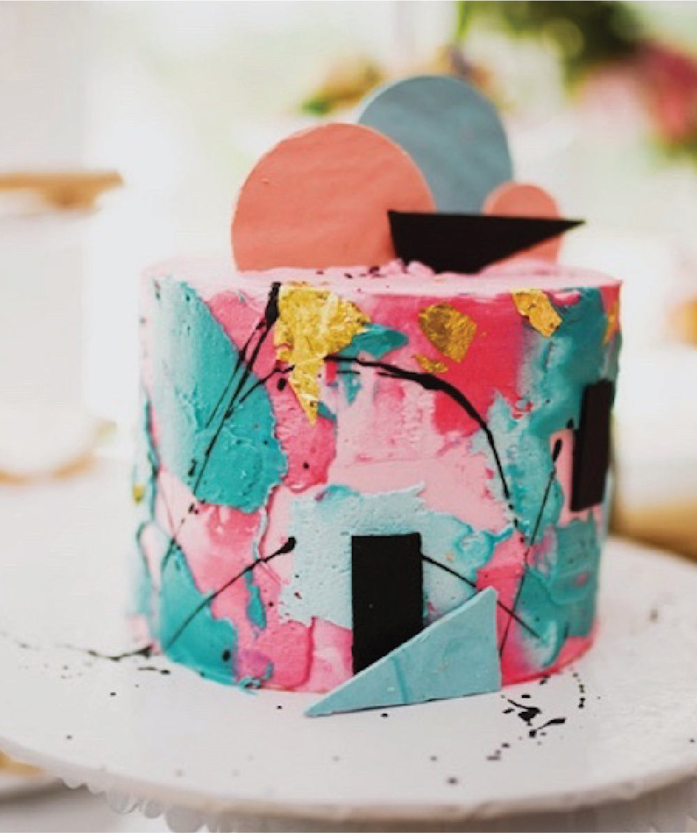 Abstract Paint Cake - Sweet E's Bake Shop - The Cake Shop