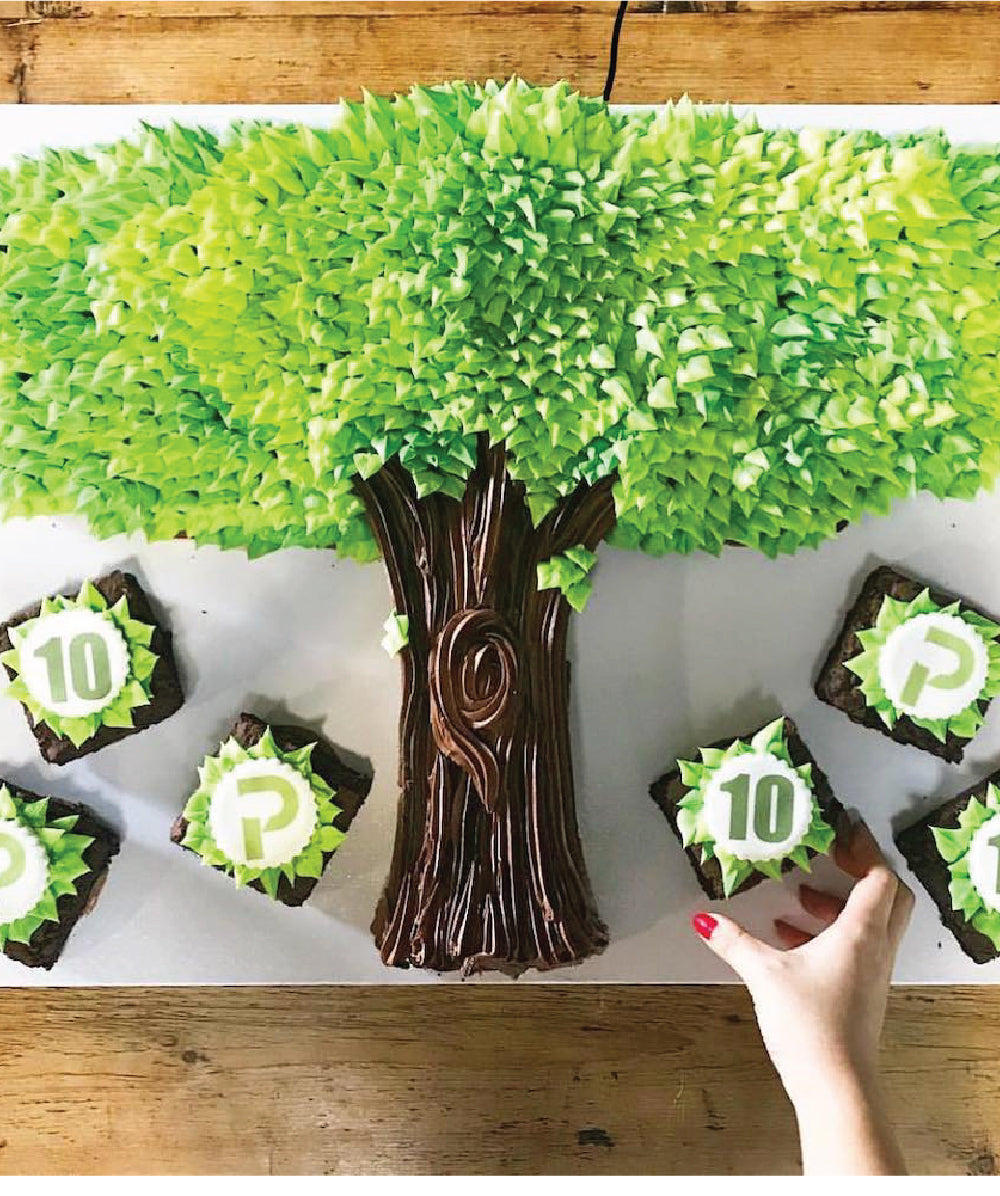 Brownie Tree Cake - Sweet E's Bake Shop - The Cake Shop