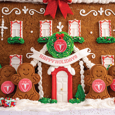 Corporate Logo Gingerbread Mansion | Upload Your Artwork - Sweet E's Bake Shop - Sweet E's Bake Shop