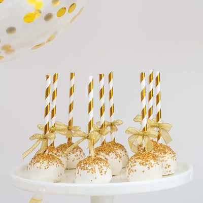 Gold Glam Cake Pops - Sweet E's Bake Shop - Sweet E's Bake Shop