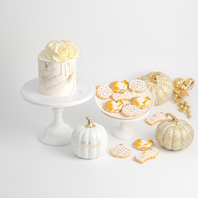 Pumpkin Spice Cake & Thankful Glam Cookies