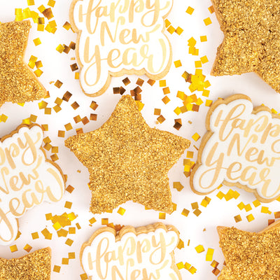 Happy New Year Cookies - Sweet E's Bake Shop - Sweet E's Bake Shop