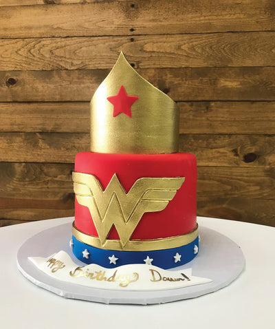 Wonder Woman Cake - Sweet E's Bake Shop - The Cake Shop
