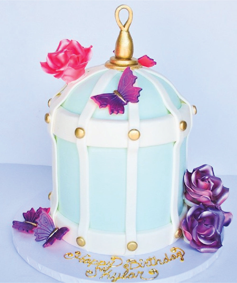 Blue Birdcage Cake - Sweet E's Bake Shop - The Cake Shop