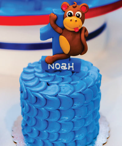 Noah's Monkey Smash Cake - Sweet E's Bake Shop - The Cake Shop