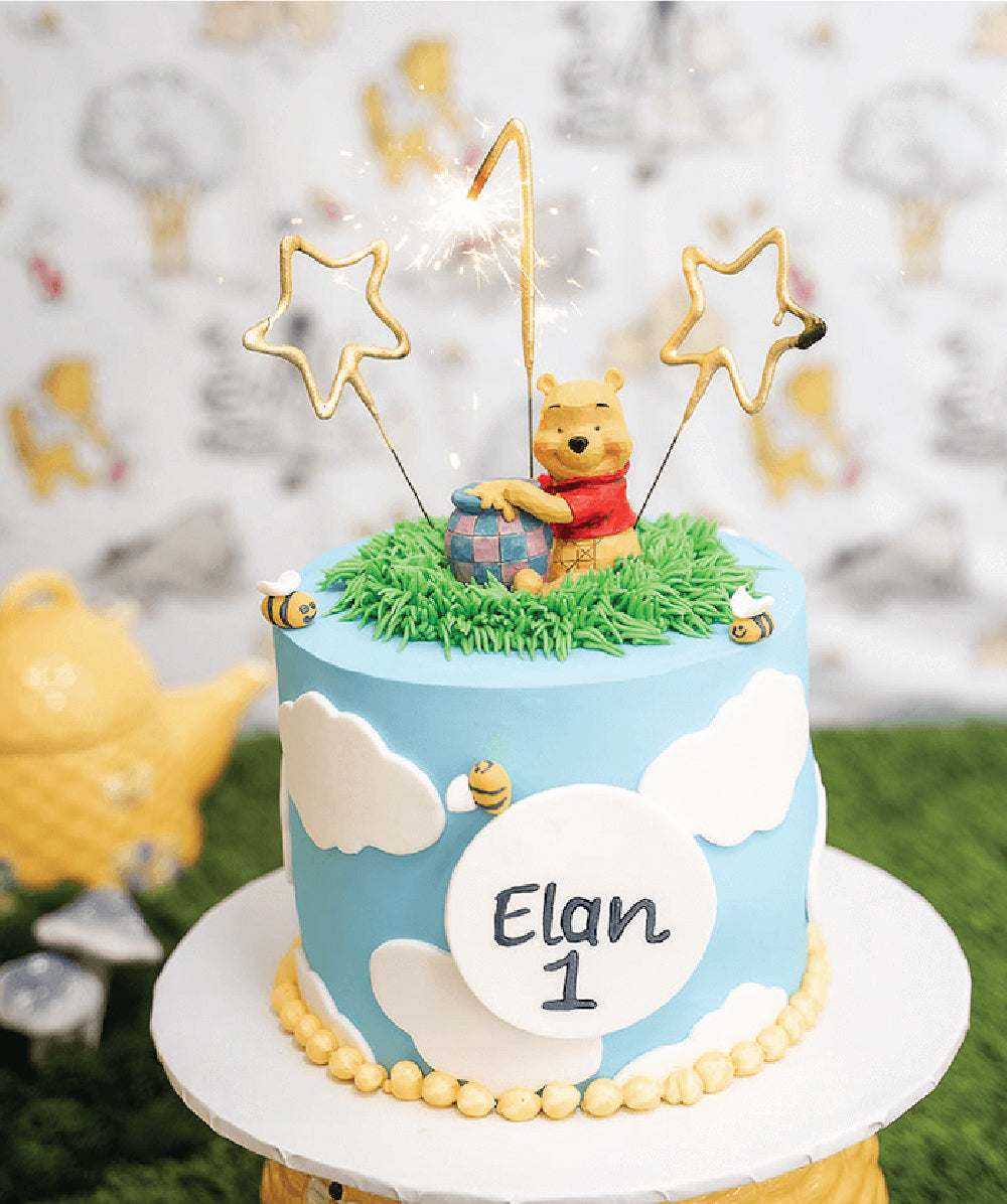 Winnie the Poo Smash Cake - Sweet E's Bake Shop - The Cake Shop