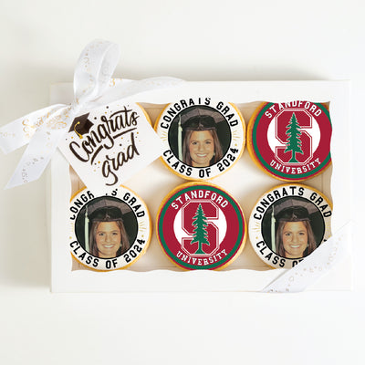 Custom Grad Cookies | Standford University | Upload your photo - Sweet E's Bake Shop - The Cookie Shop