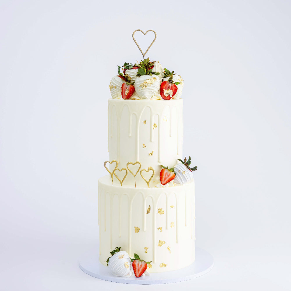 2 Tier Strawberry Shortcake Cake - Sweet E's Bake Shop - The Cake Shop