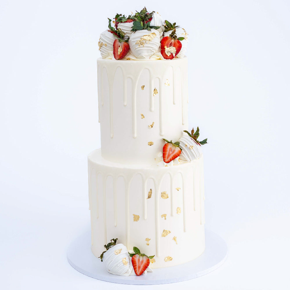 2 Tier Strawberry Shortcake Cake - Sweet E's Bake Shop - The Cake Shop