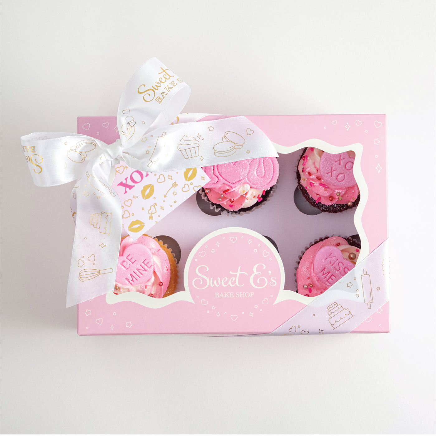 GLUTEN FREE Valentine Glam Cupcakes