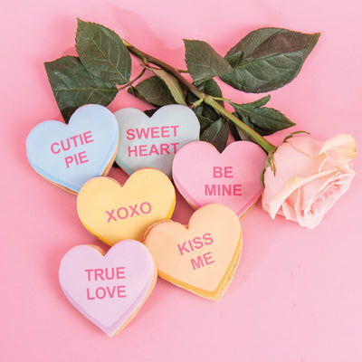 Conversation Heart Cookie Gift Box - Sweet E's Bake Shop - Sweet E's Bake Shop