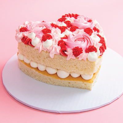 Heart Naked Cake - Sweet E's Bake Shop - The Cake Shop