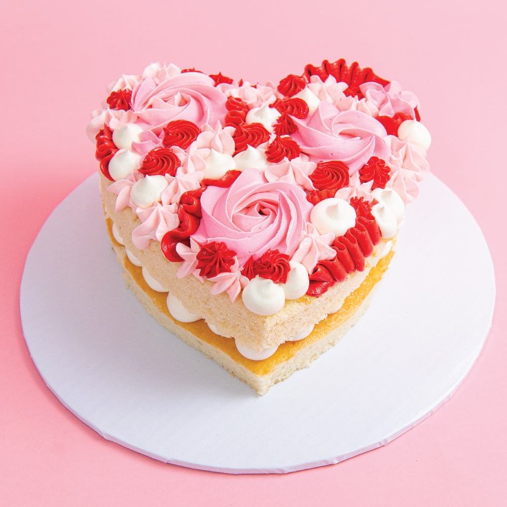 Heart Naked Cake - Sweet E's Bake Shop - The Cake Shop
