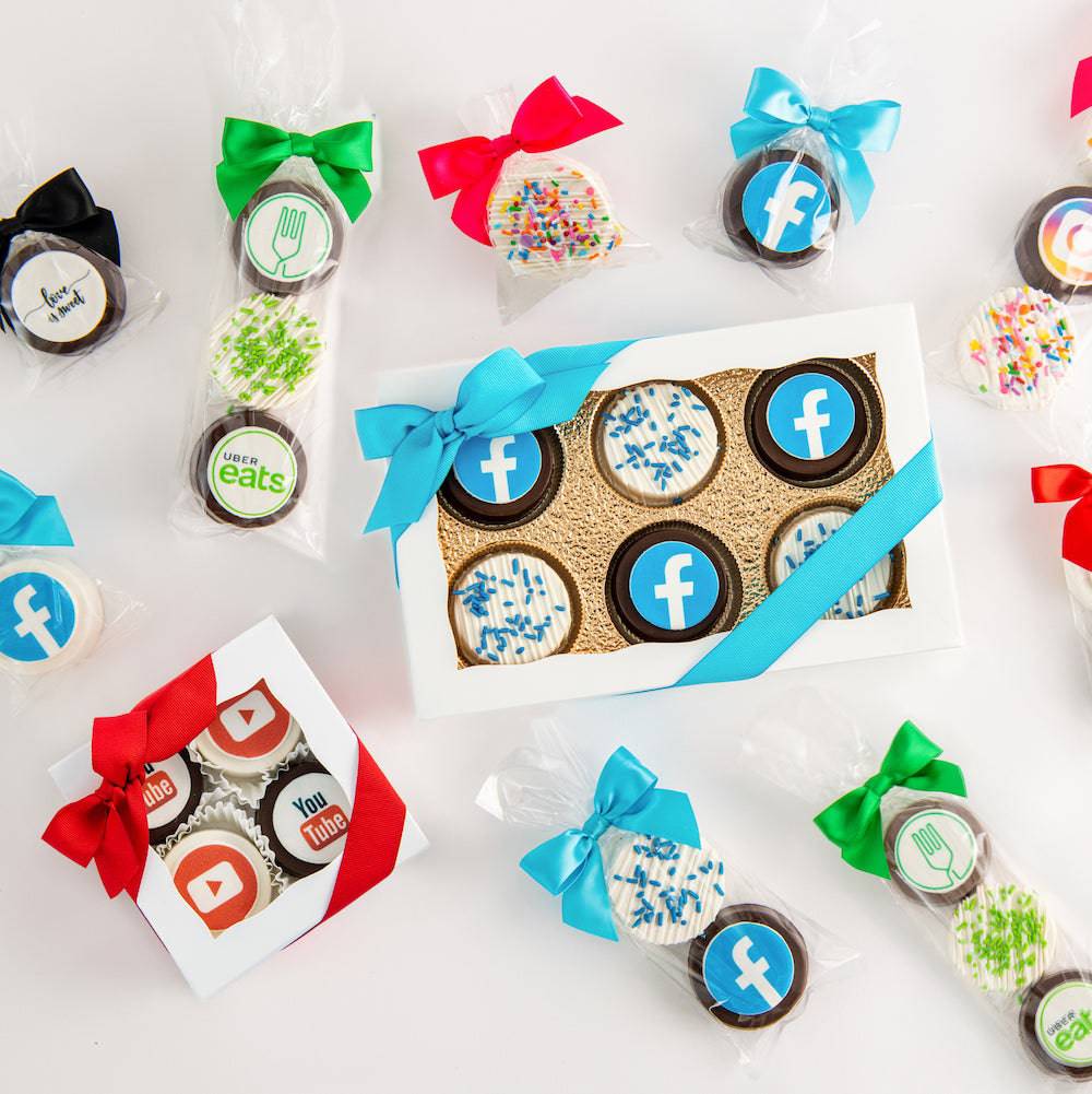 Custom Logo Oreo Gift Bag | Trio | Upload Your Artwork - Sweet E's Bake Shop