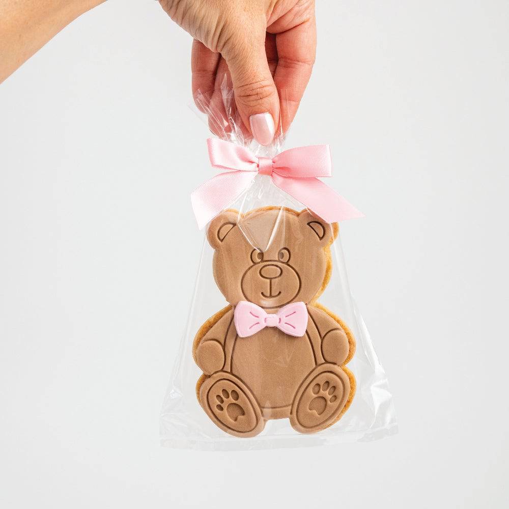 Teddy Bear Baby Girl Cookies - Sweet E's Bake Shop
