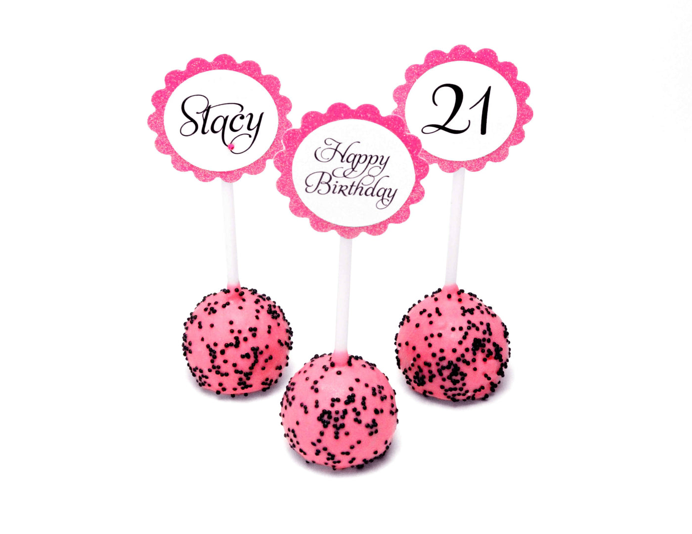 21st Birthday Cake Pops - Sweet E's Bake Shop