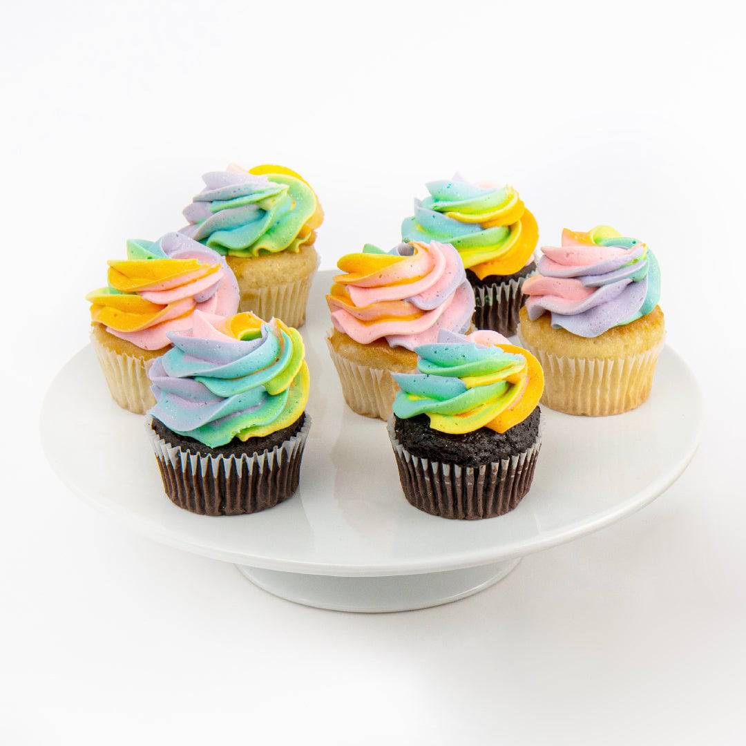 Rainbow Cupcakes - Sweet E's Bake Shop