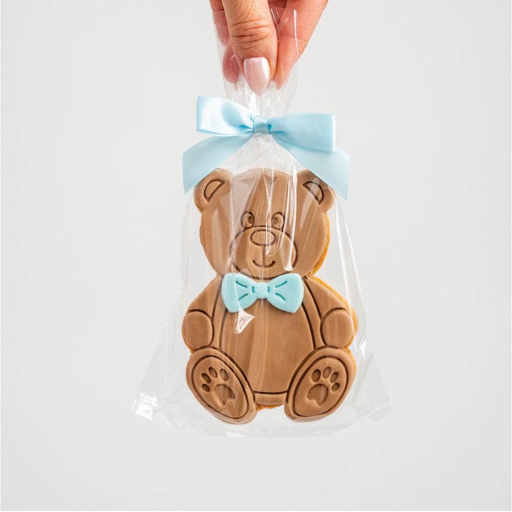 Teddy Bear Baby Boy Cookies - Sweet E's Bake Shop