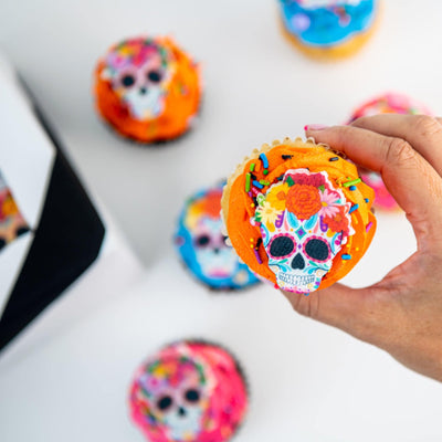 Day of the Dead Skull Cupcakes - Sweet E's Bake Shop