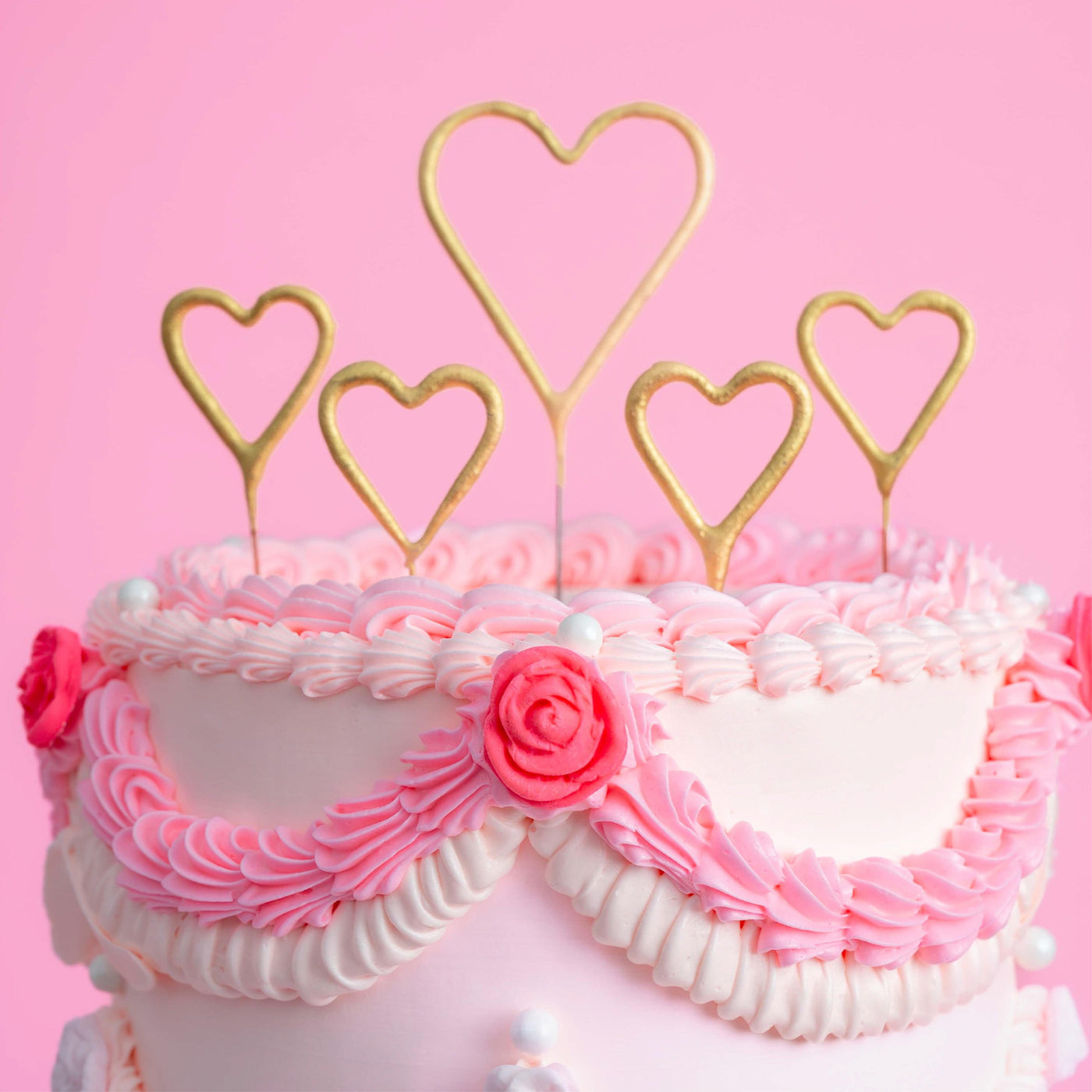 Sweet Pink Vintage Cake - Sweet E's Bake Shop