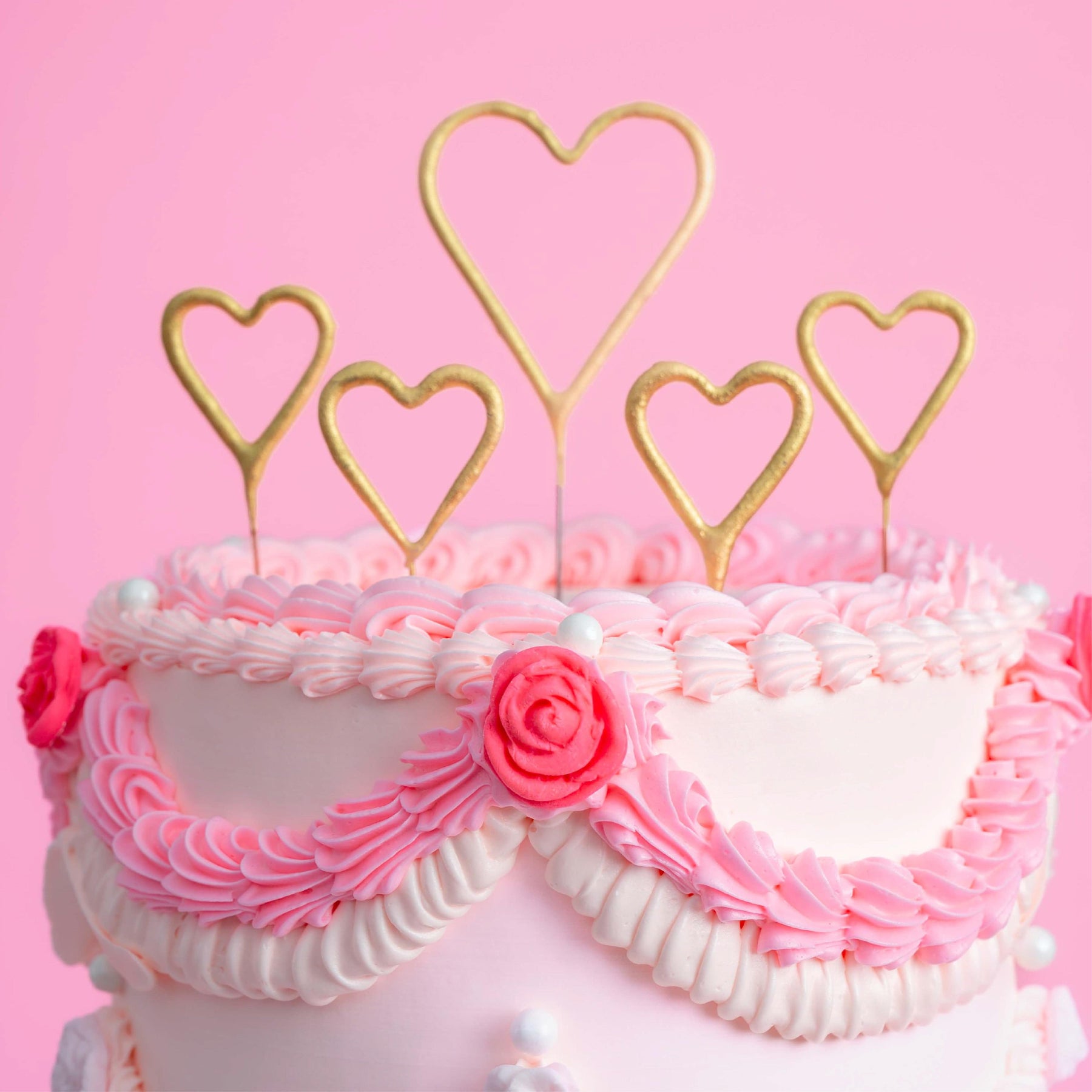 Sweet Pink Vintage Birthday Cake Delivery Los Angeles & Nearby