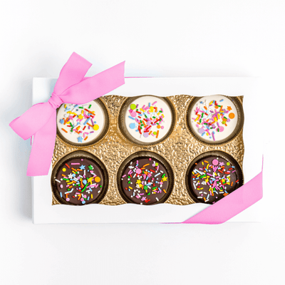 Rainbow Sprinkle Oreos - Sweet E's Bake Shop