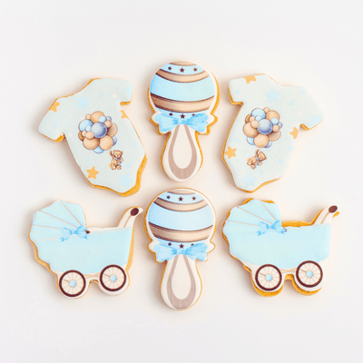 Baby Boy Cookies - Sweet E's Bake Shop