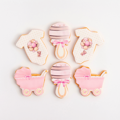 Baby Girl Cookies - Sweet E's Bake Shop