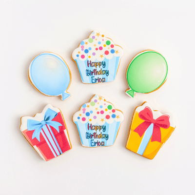 Happy Birthday Cookie Gift Box | Custom Name - Sweet E's Bake Shop