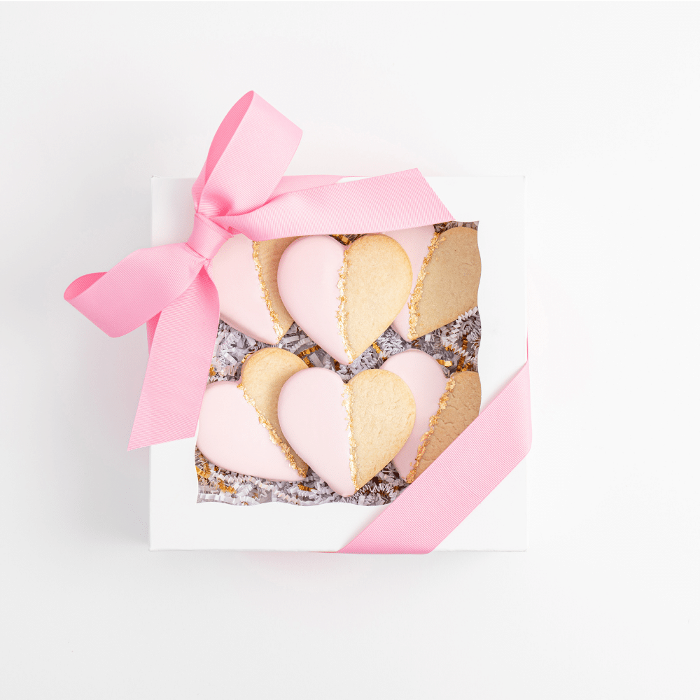 Glam Heart Cookies - Sweet E's Bake Shop