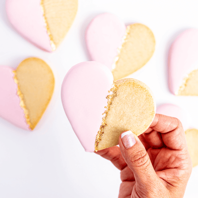 Glam Heart Cookies - Sweet E's Bake Shop