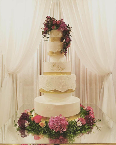 7 Tier Wedding Cake - Sweet E's Bake Shop