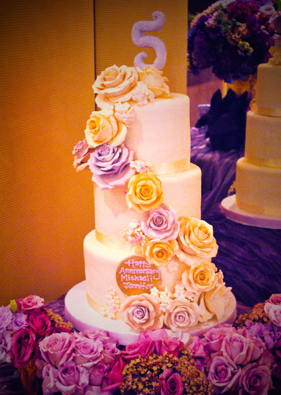 Anniversary Wedding Cake - Sweet E's Bake Shop