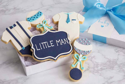 Baby Boy Decorated Cookies - Sweet E's Bake Shop