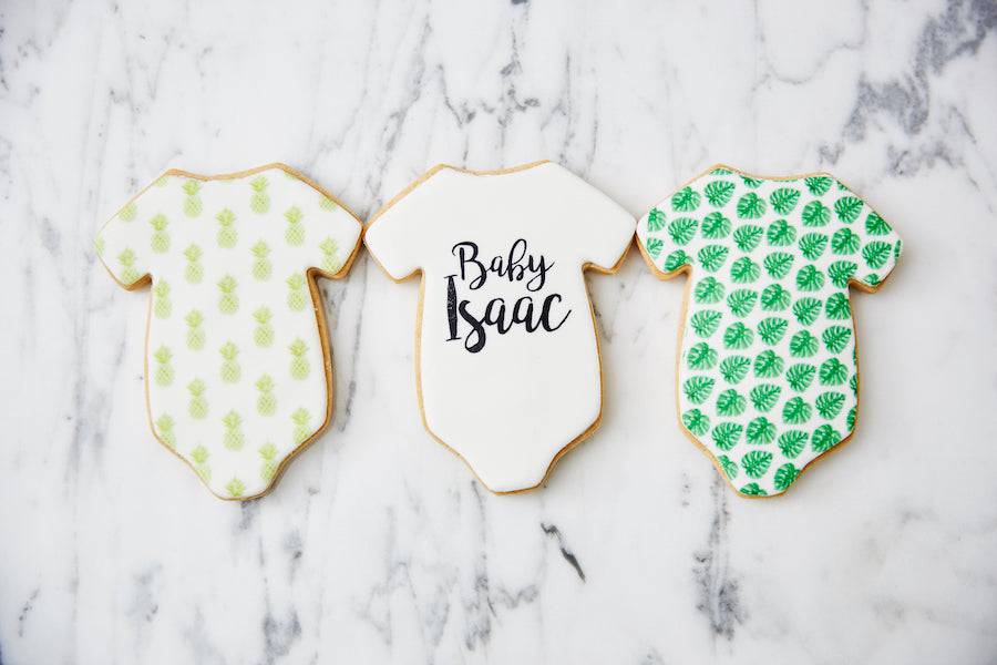 Baby Onesie Image Cookies - Sweet E's Bake Shop