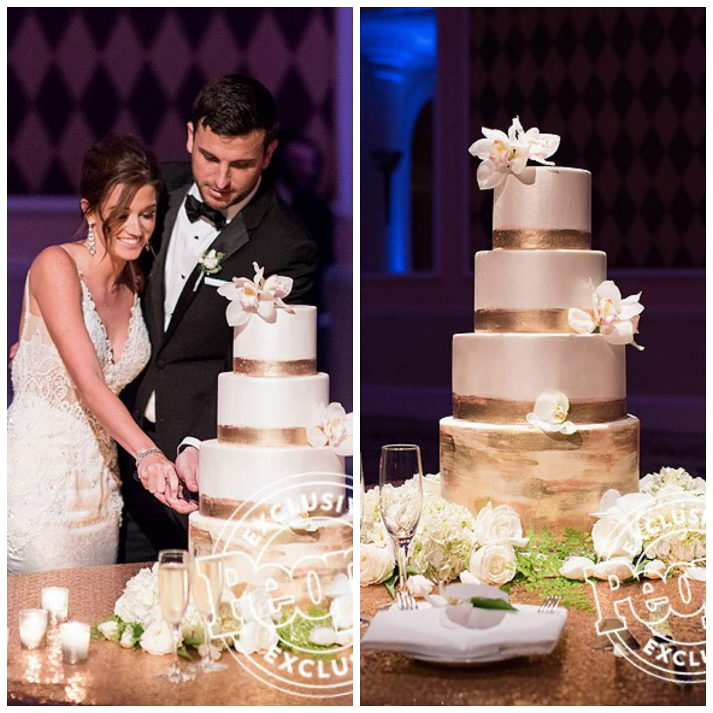 Bachelor Tanner & Jade Wedding Cake - Sweet E's Bake Shop