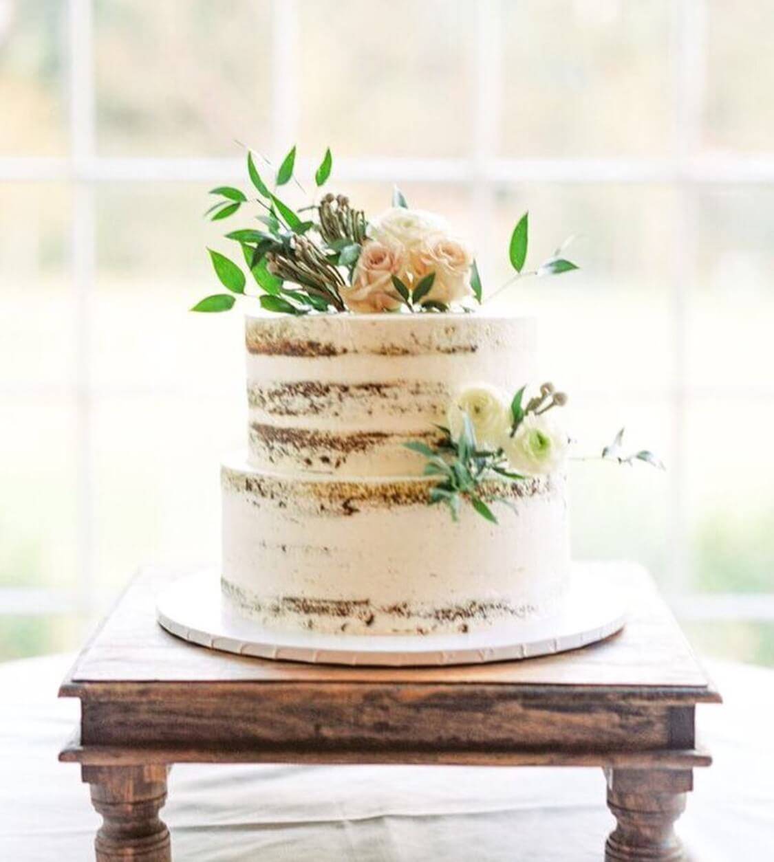 Barely There Wedding Cake - Sweet E's Bake Shop