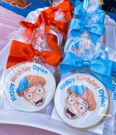 Blippi Birthday Cookies - Sweet E's Bake Shop